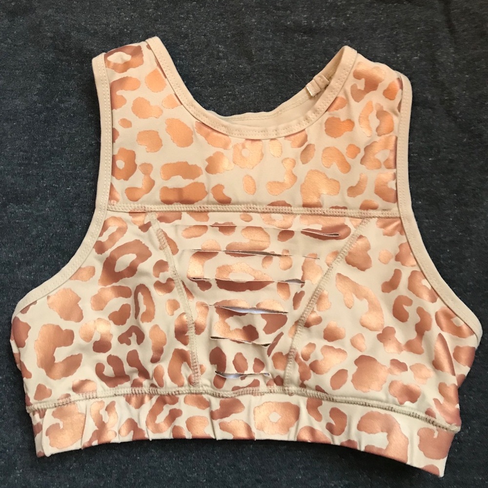 Chestee size 8 Joy sports bra Cheetah print